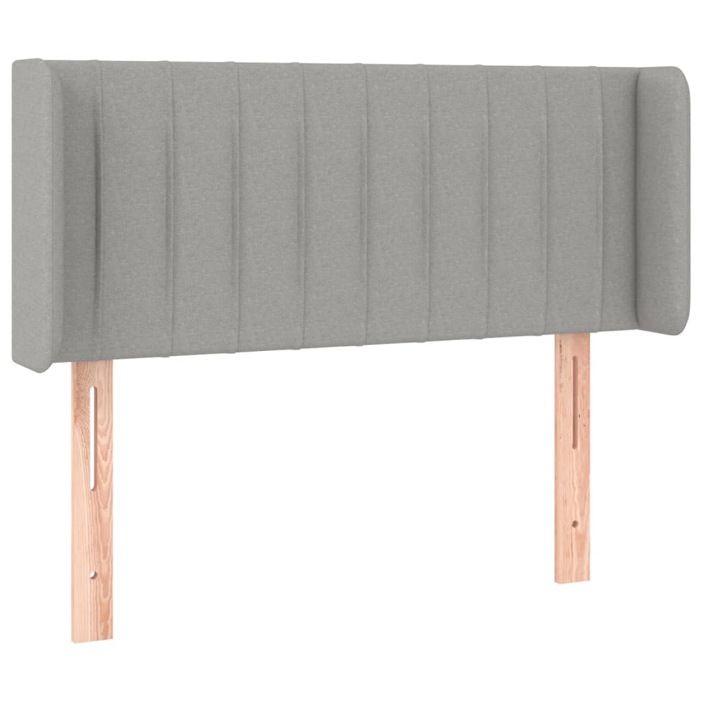 Testiera Grigio Chiaro a LED 83x16x78/88 cm in Tessuto - homemem39