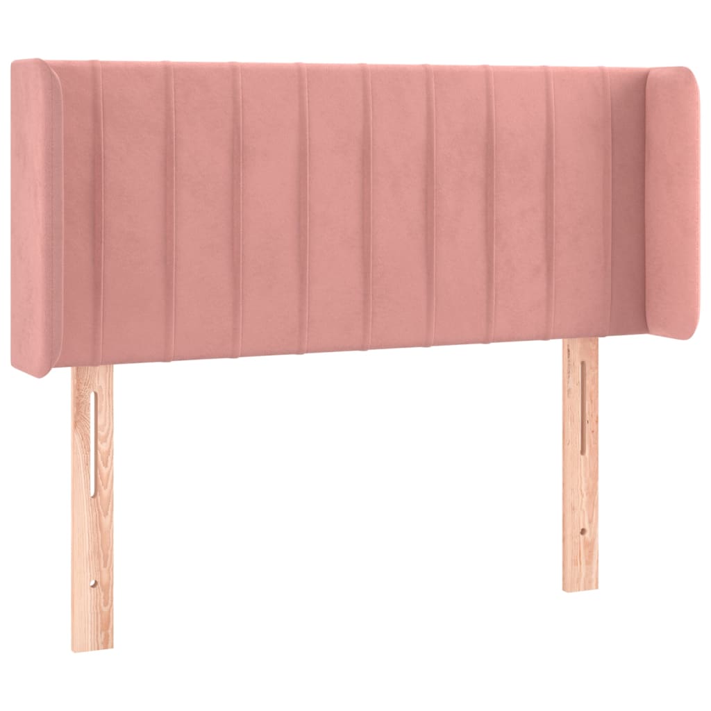 Testiera a LED Rosa 83x16x78/88 cm in Velluto - homemem39
