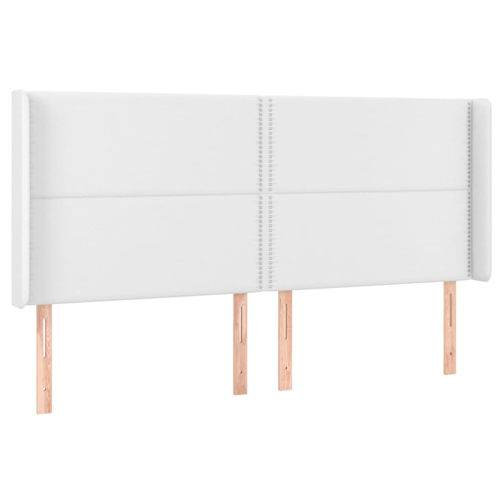 Giroletto Molle con Materasso e LED Bianco 180x200cm Similpelle