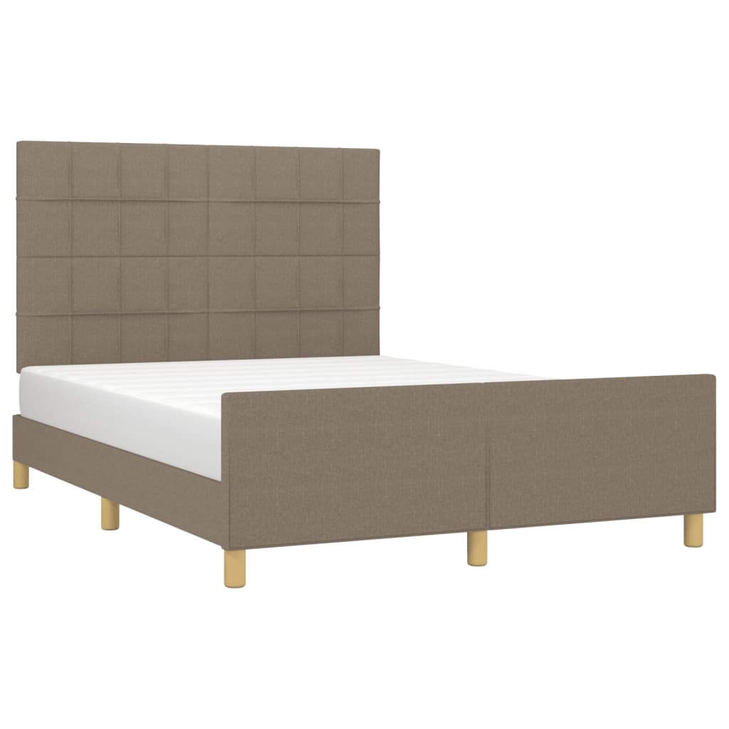 Giroletto senza Materasso Tortora 140x190 cm in Tessuto