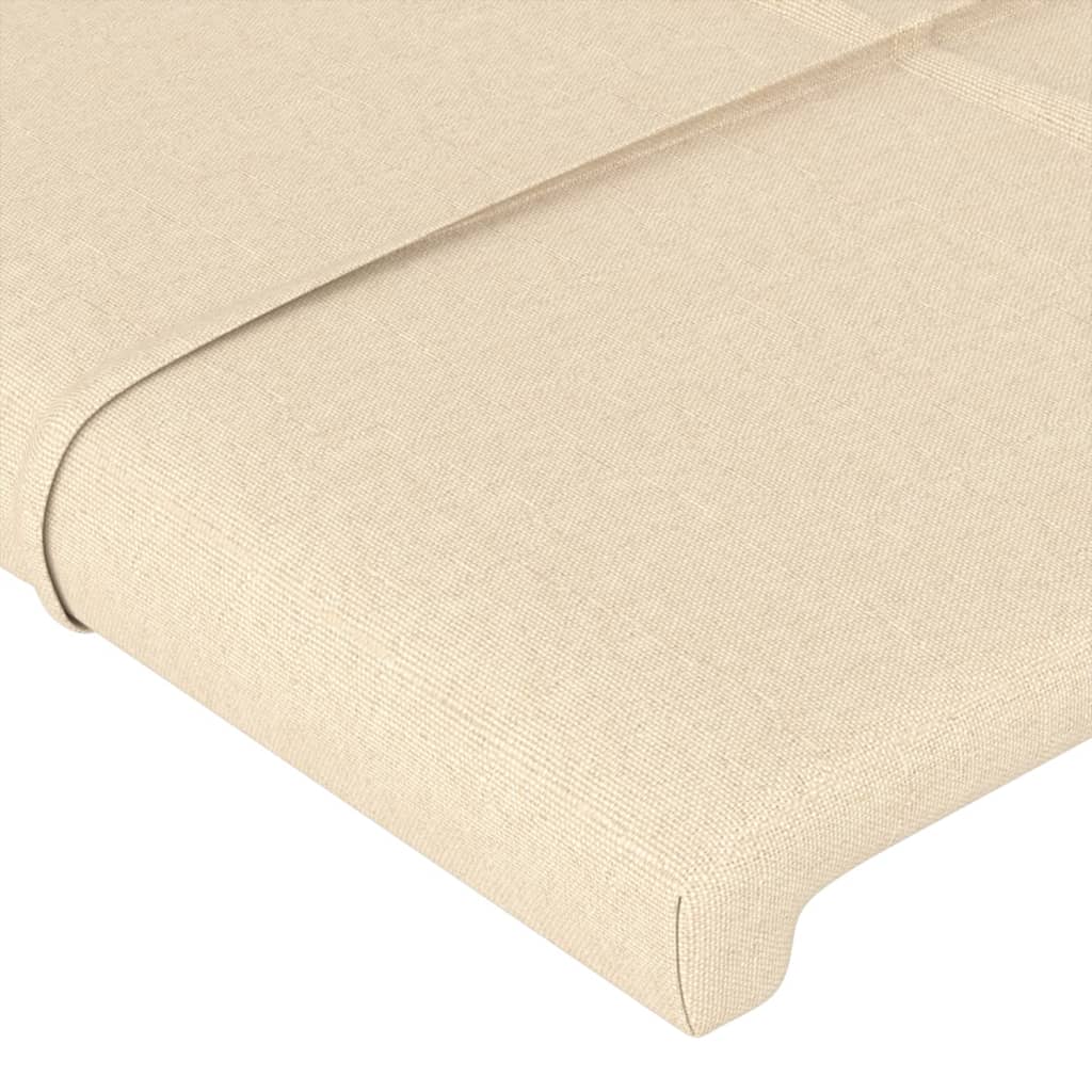 Giroletto senza Materasso Crema 140x190 cm in Tessuto