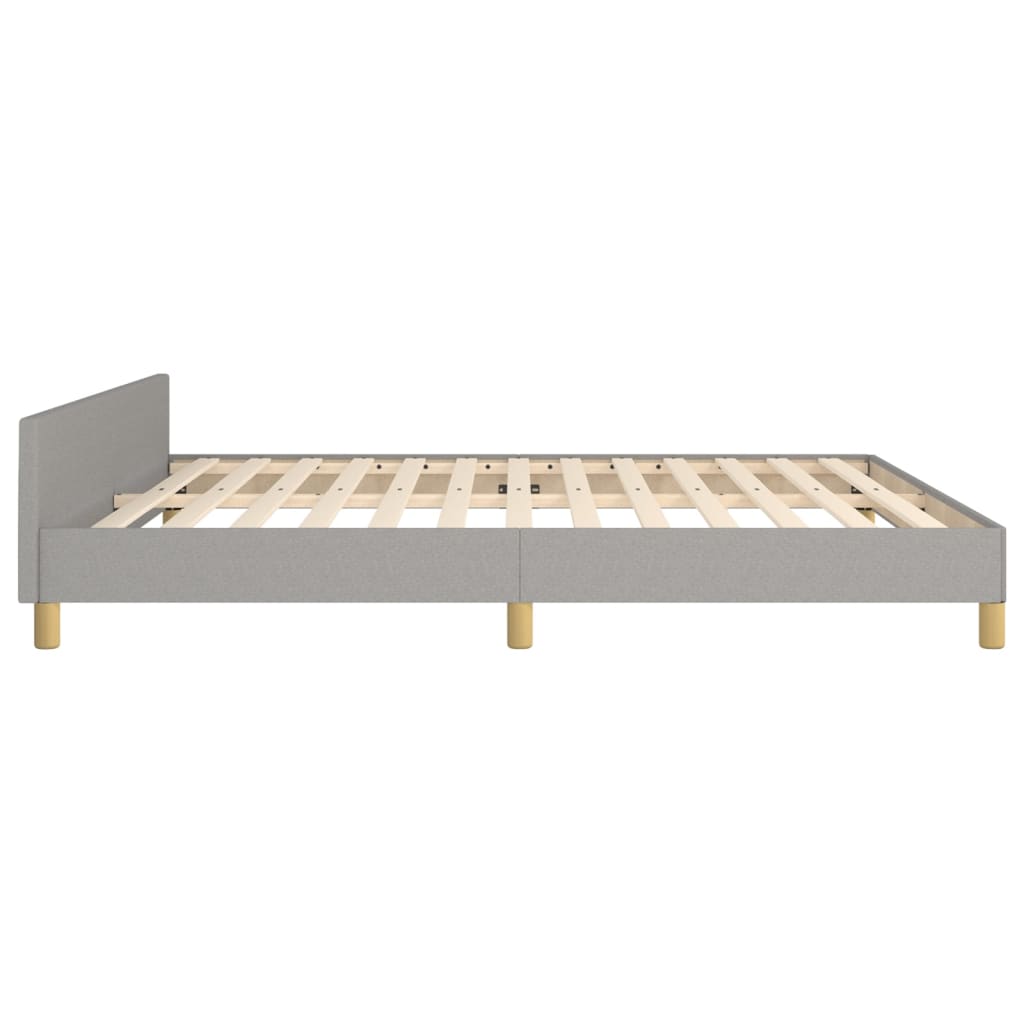 Giroletto senza Materasso Grigio Chiaro 180x200 cm Tessuto