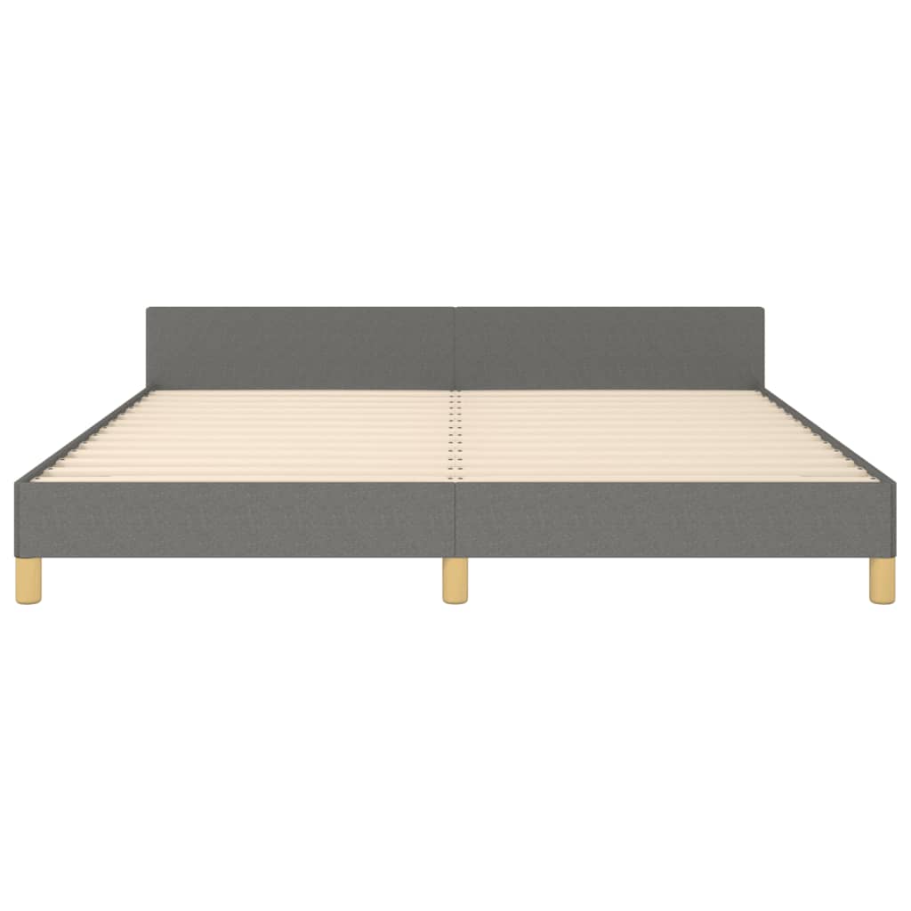 Giroletto senza Materasso Grigio Scuro 180x200 cm Tessuto