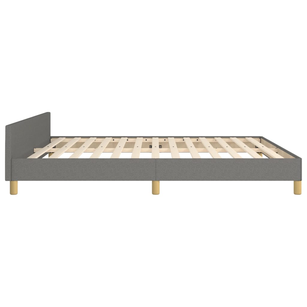 Giroletto senza Materasso Grigio Scuro 180x200 cm Tessuto