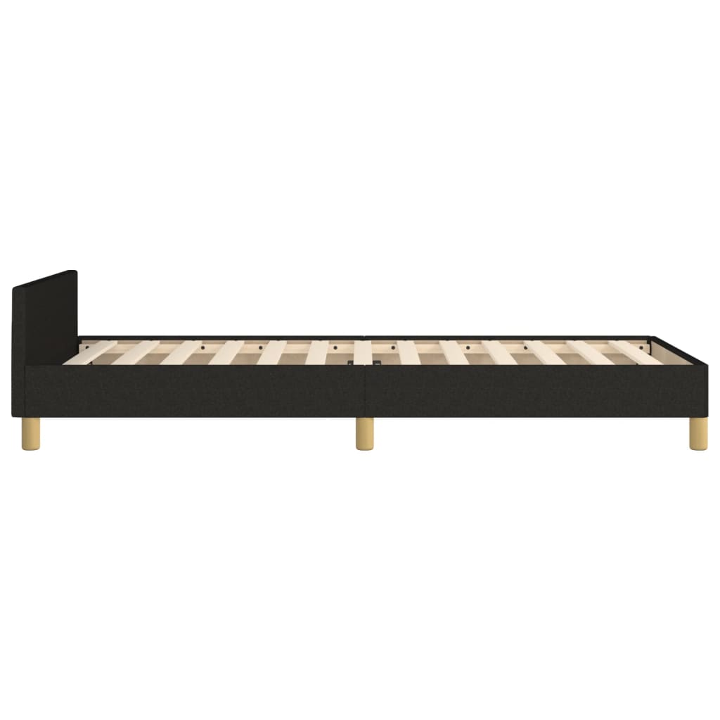 Giroletto senza Materasso Nero 80x200 cm Tessuto