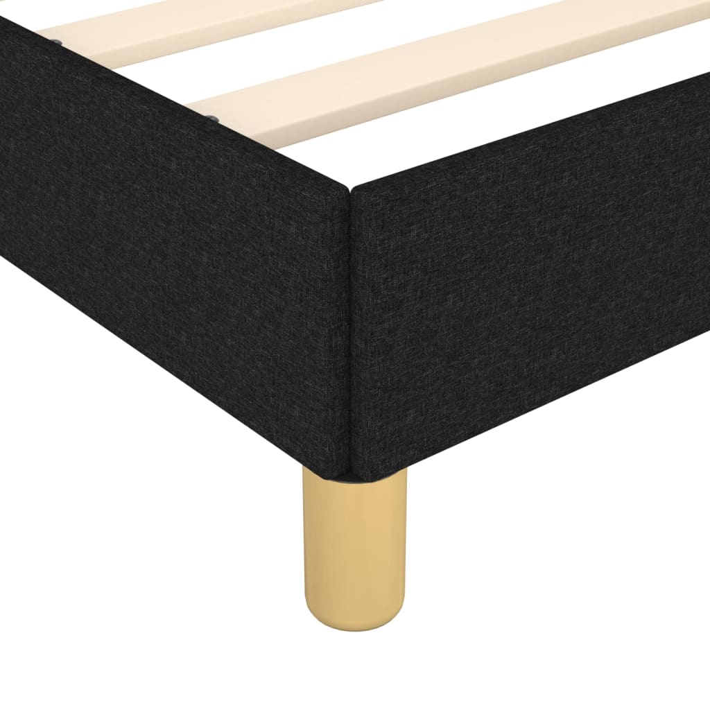 Giroletto senza Materasso Nero 80x200 cm Tessuto