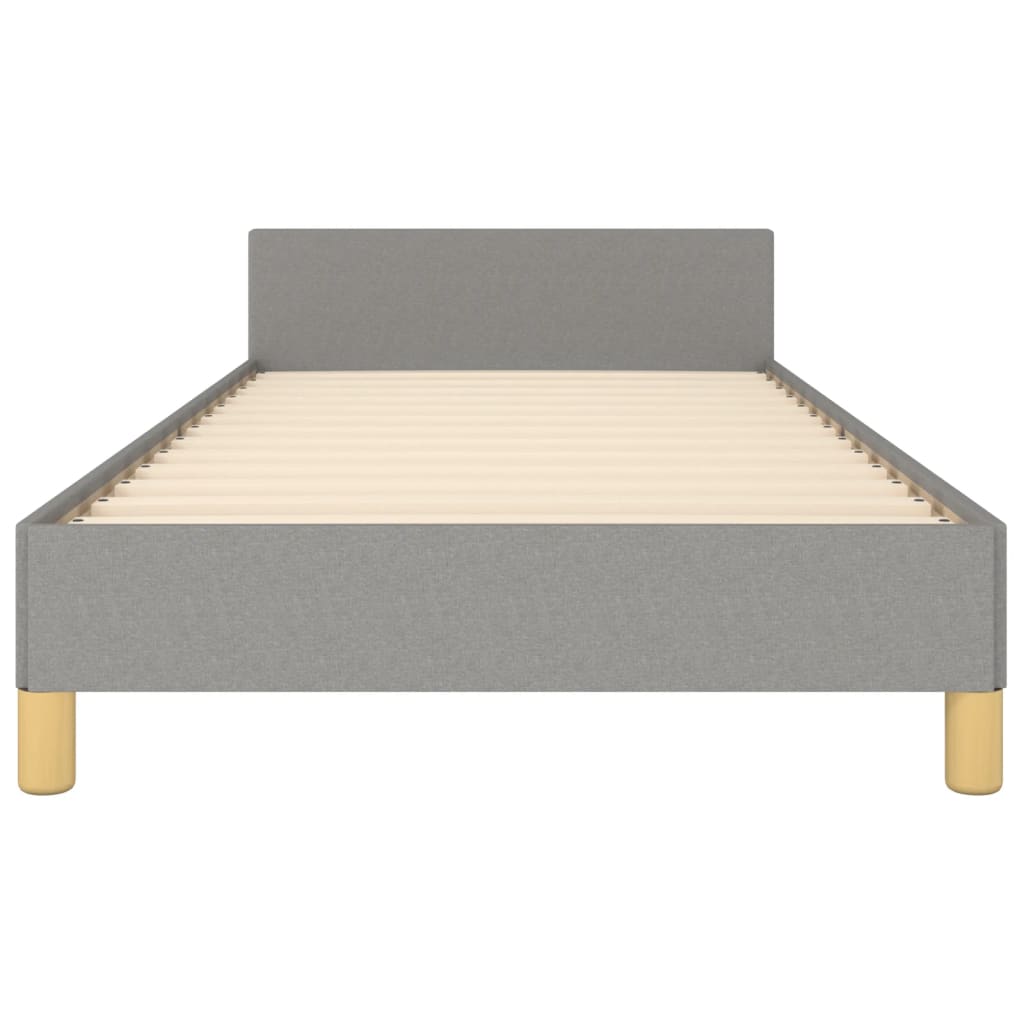 Giroletto senza Materasso Grigio Chiaro 90x190 cm Tessuto