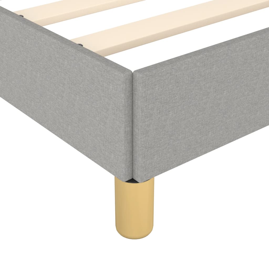Giroletto senza Materasso Grigio Chiaro 90x190 cm Tessuto