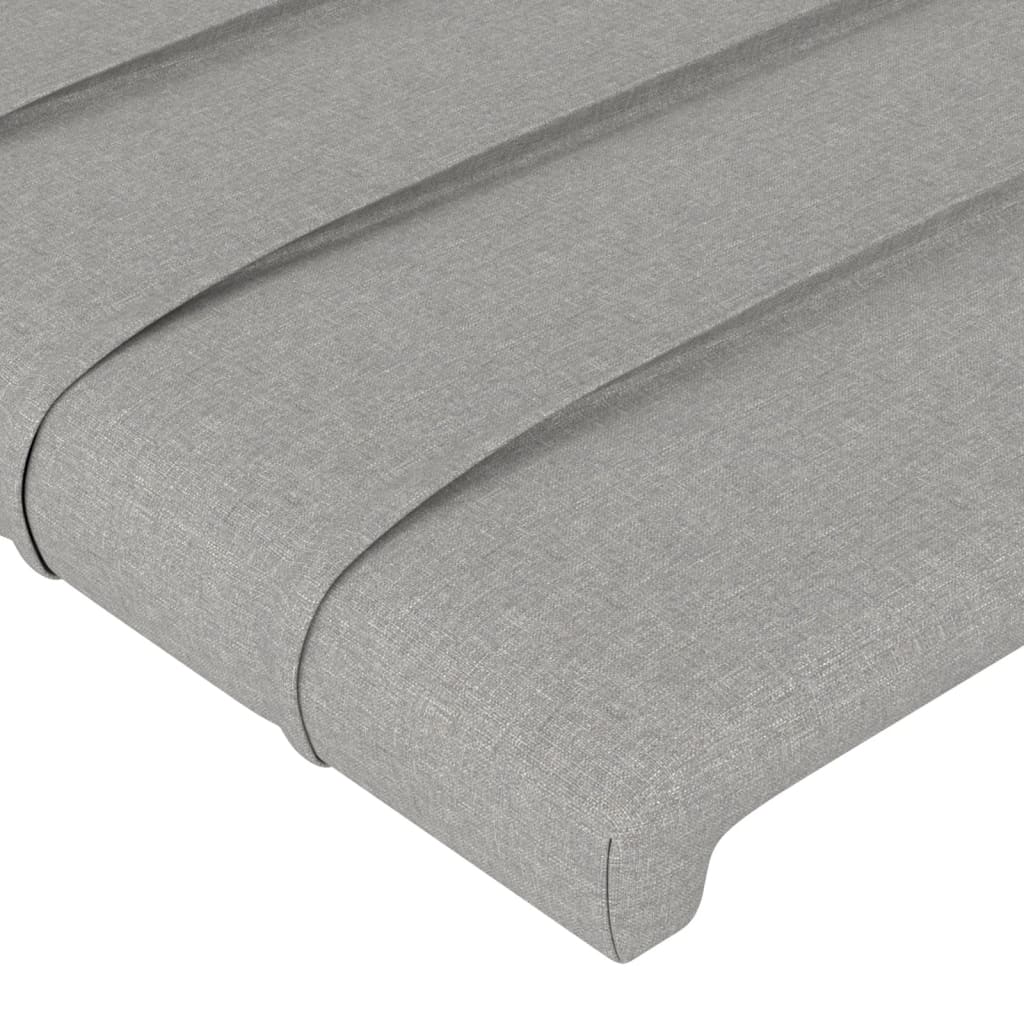 Giroletto senza Materasso Grigio Chiaro 90x190 cm Tessuto
