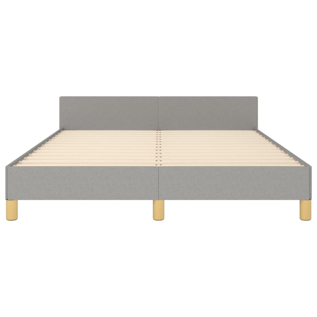 Giroletto senza Materasso Grigio Chiaro 140x190 cm Tessuto