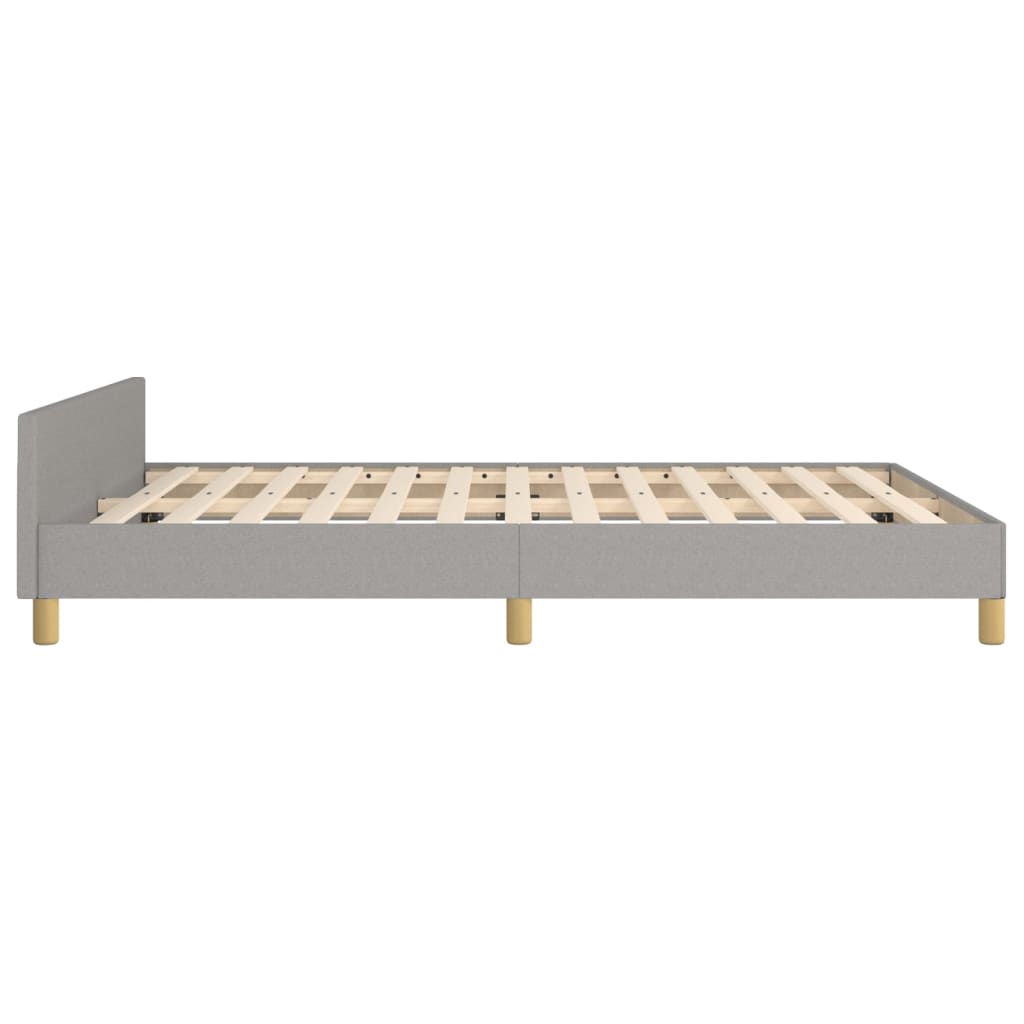 Giroletto senza Materasso Grigio Chiaro 140x190 cm Tessuto