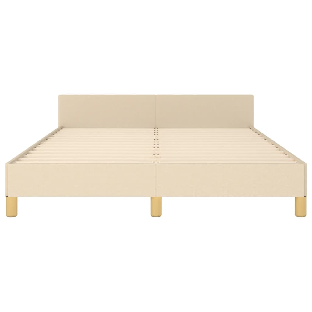 Giroletto senza Materasso Crema 140x190 cm in Tessuto