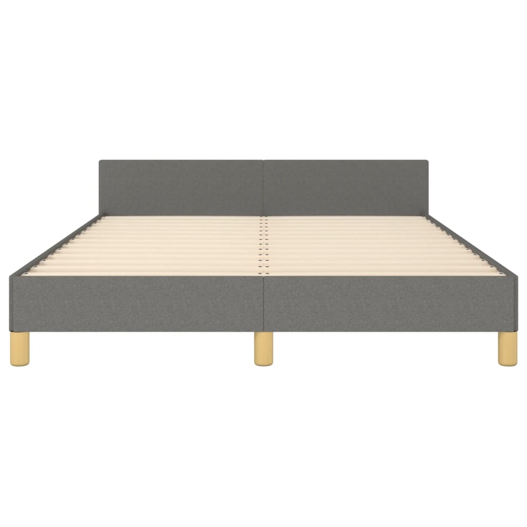 Giroletto senza Materasso Grigio Scuro 140x200 cm Tessuto