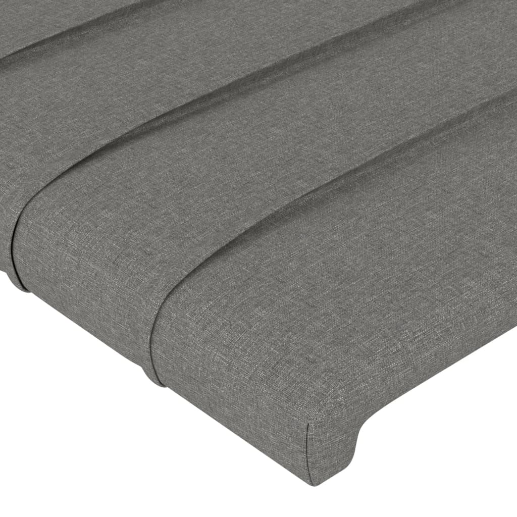 Giroletto senza Materasso Grigio Scuro 140x200 cm Tessuto