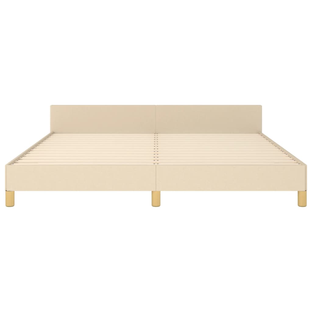 Giroletto senza Materasso Crema 180x200 cm in Tessuto