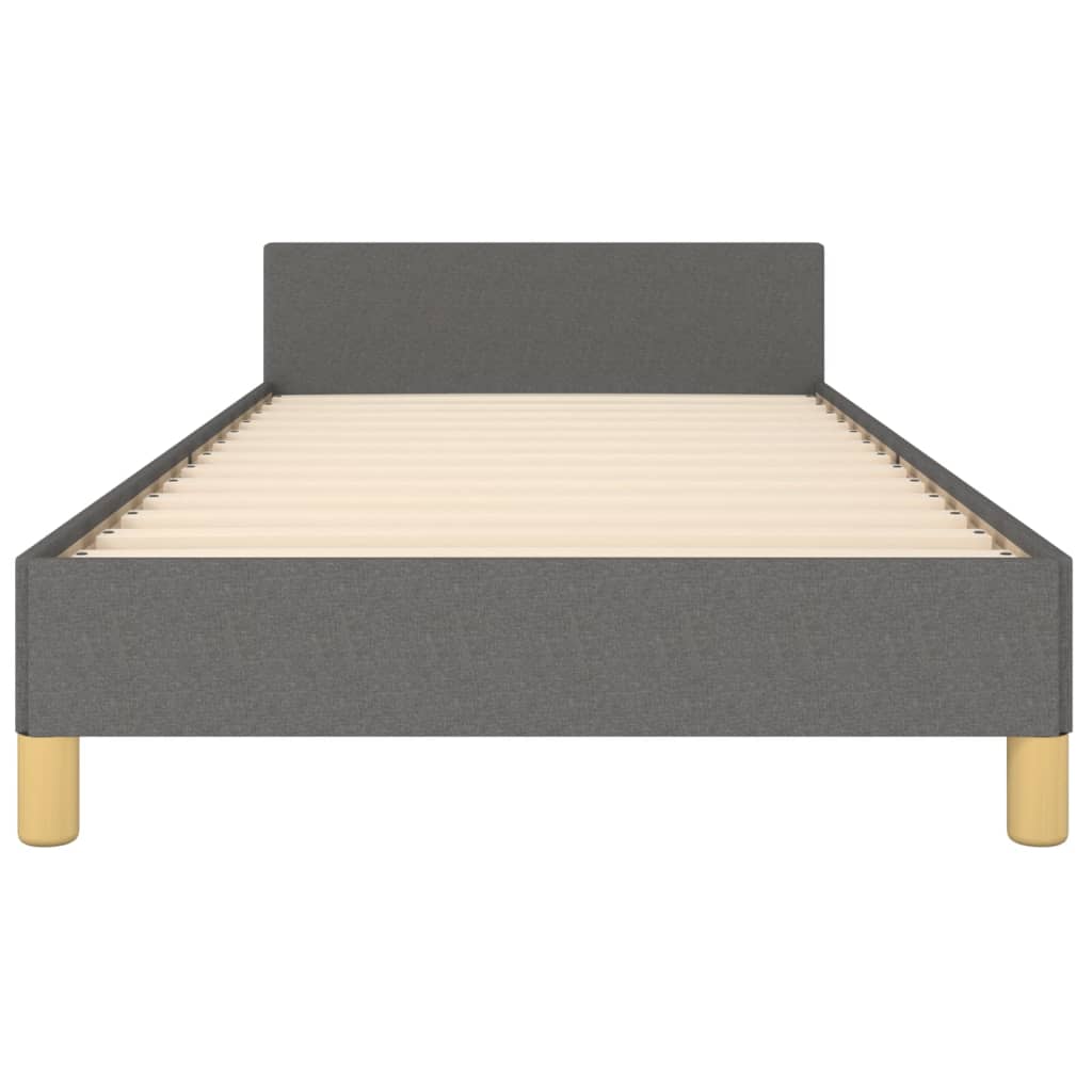Giroletto senza Materasso Grigio Scuro 80x200 cm Tessuto