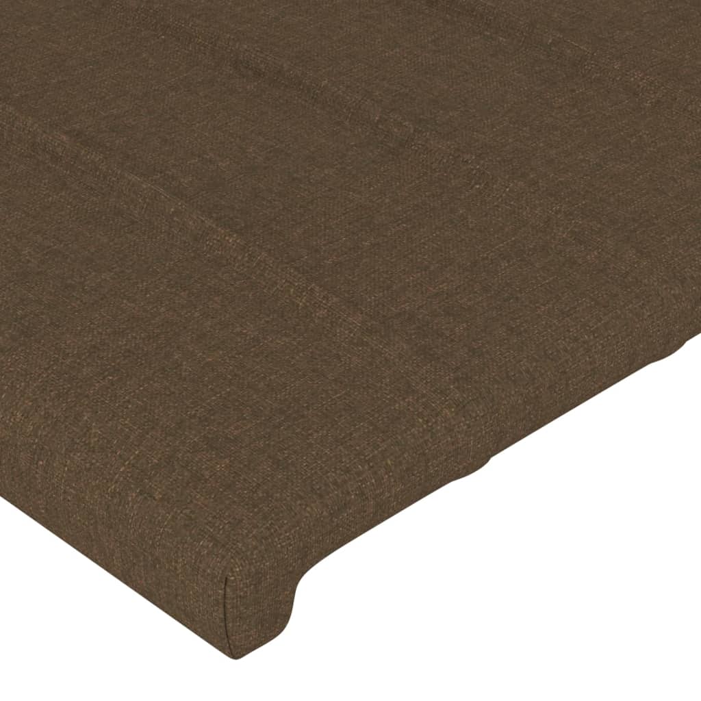 Giroletto senza Materasso Marrone Scuro 80x200 cm Tessuto