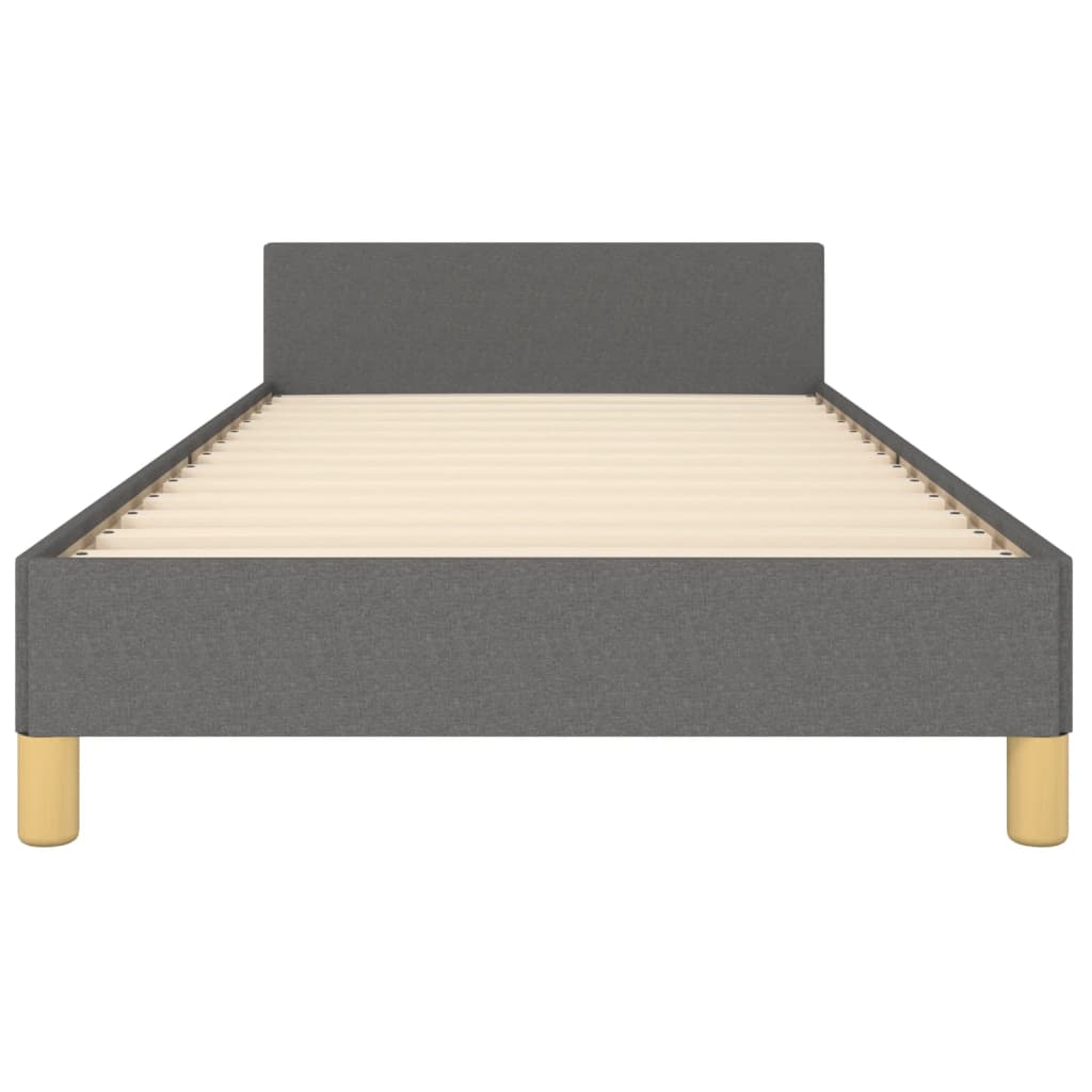 Giroletto senza Materasso Grigio Scuro 90x190 cm Tessuto