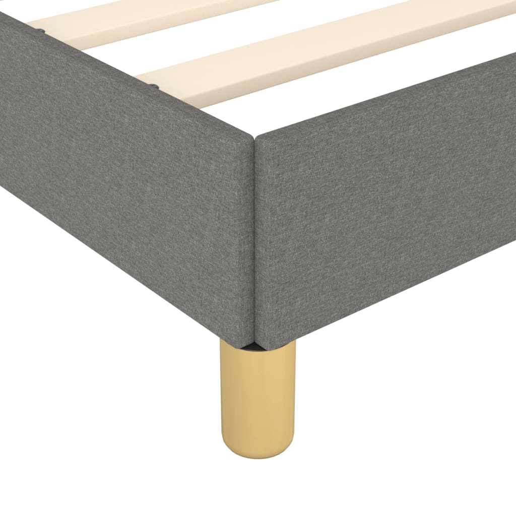Giroletto senza Materasso Grigio Scuro 90x190 cm Tessuto