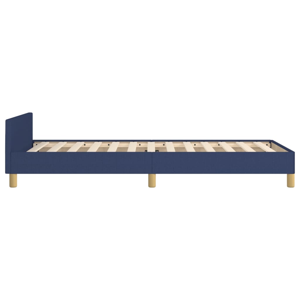 Giroletto senza Materasso Blu 90x190 cm in Tessuto