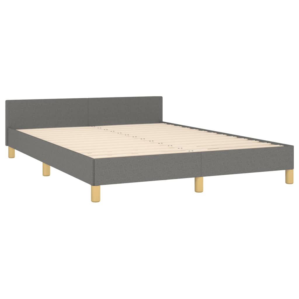 Giroletto senza Materasso Grigio Scuro 140x190 cm Tessuto