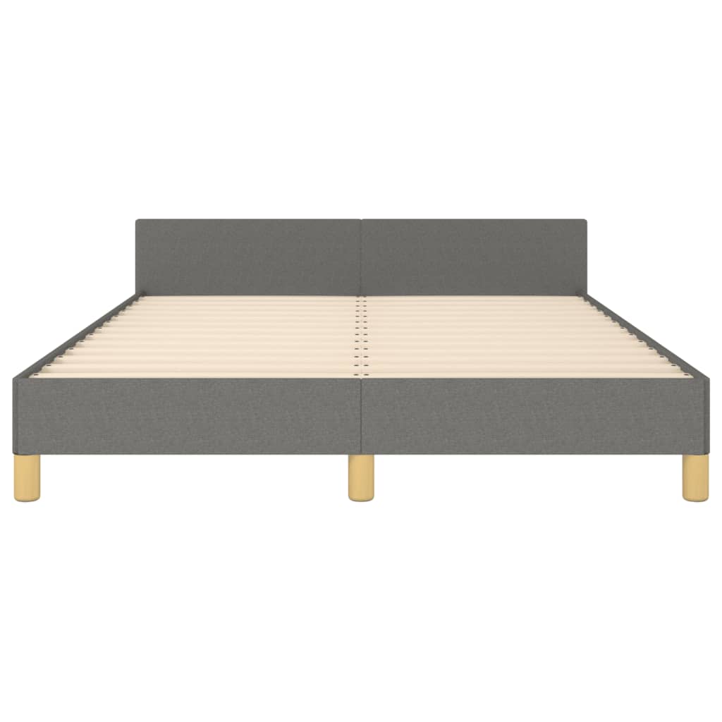 Giroletto senza Materasso Grigio Scuro 140x190 cm Tessuto