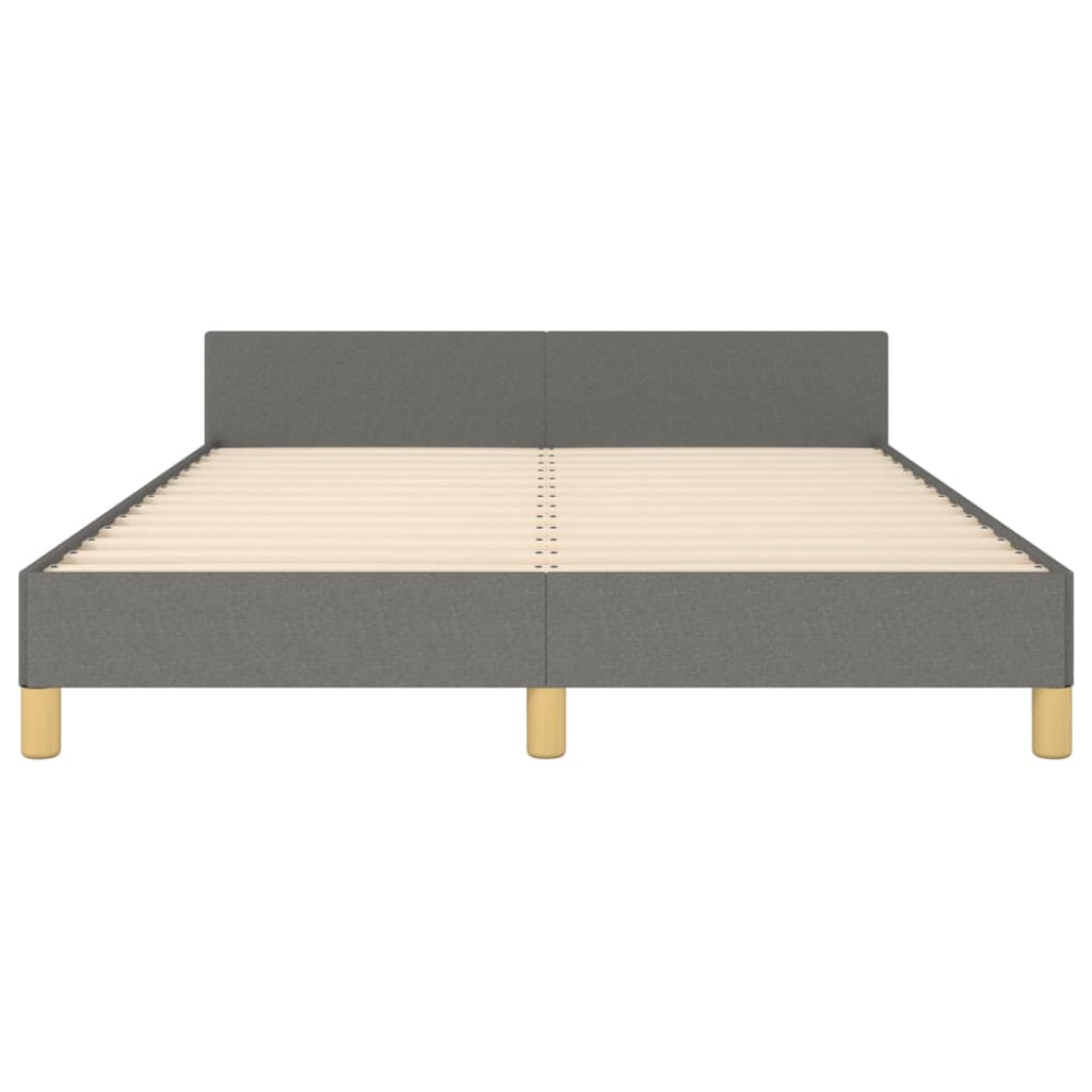 Giroletto senza Materasso Grigio Scuro 140x200 cm Tessuto