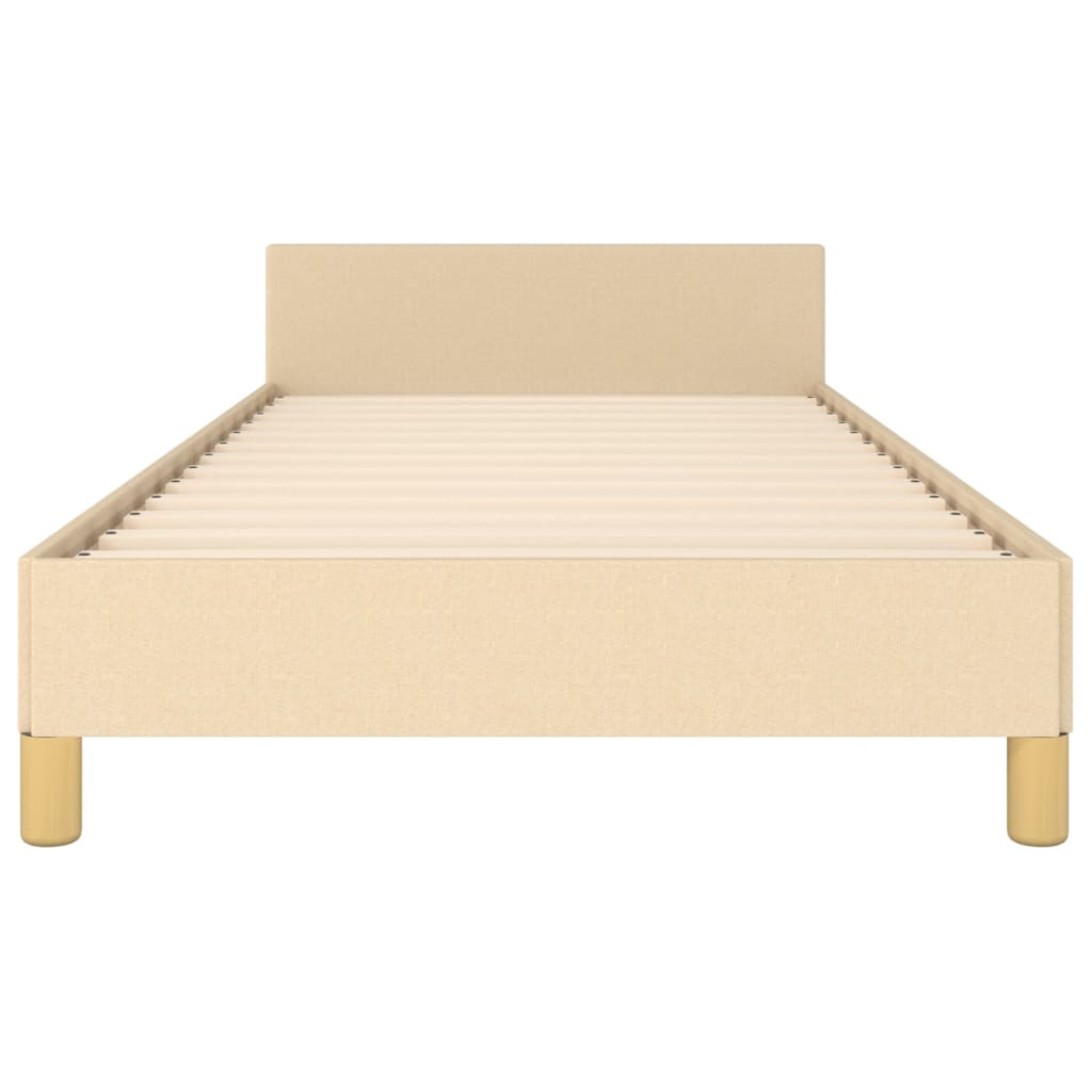 Giroletto senza Materasso Crema 90x200 cm in Tessuto