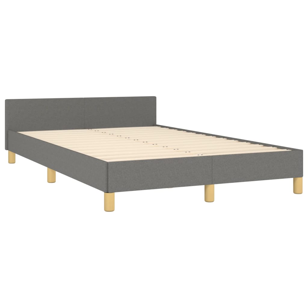 Giroletto senza Materasso Grigio Scuro 120x200 cm Tessuto
