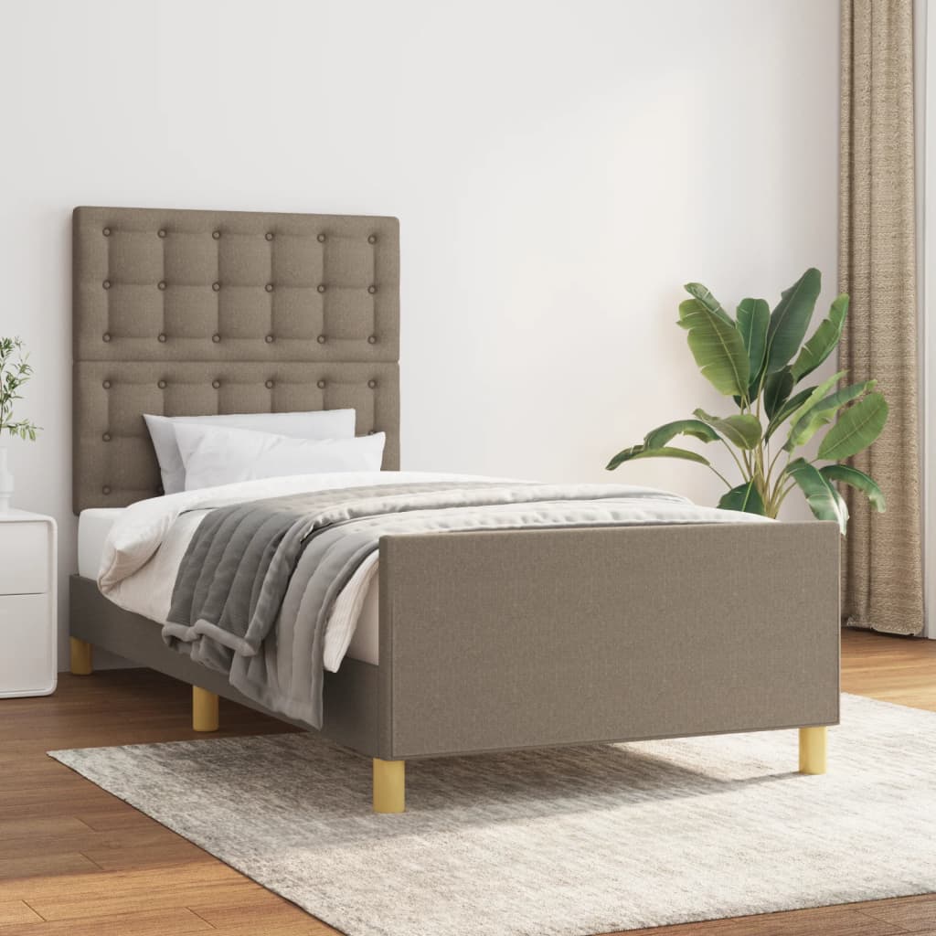 Giroletto senza Materasso Tortora 90x200 cm Tessuto