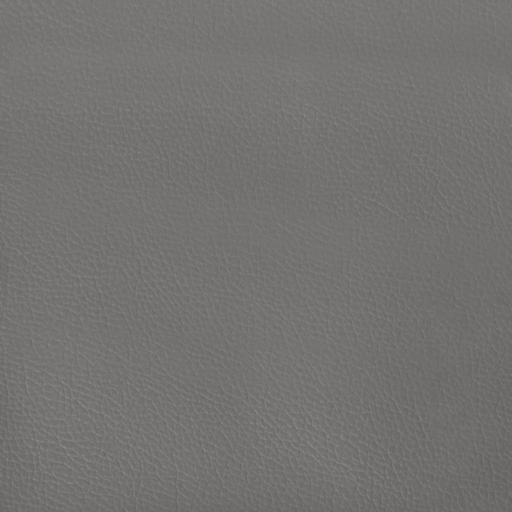 Giroletto con Testiera Grigio 180x200 cm in Similpelle | homemem39