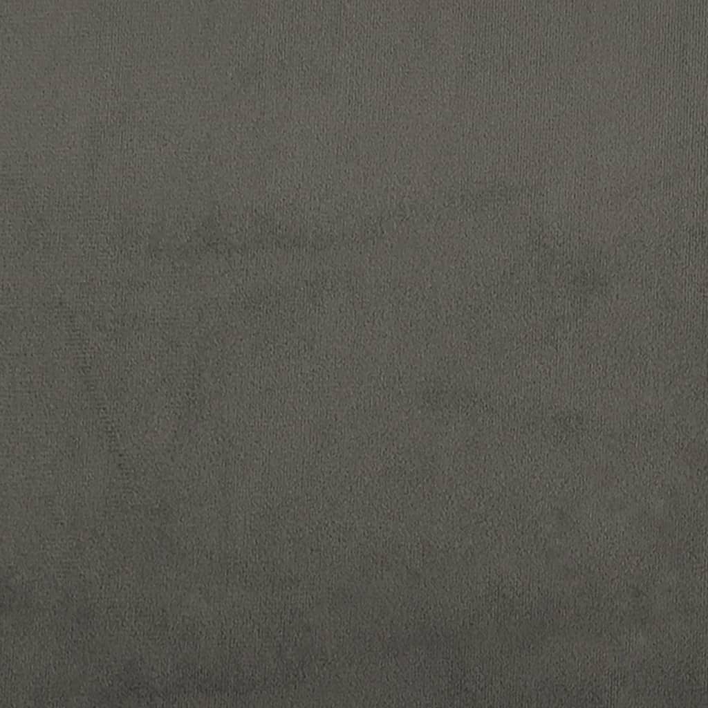 Giroletto senza Materasso Grigio Scuro 90x200 cm Velluto | homemem39