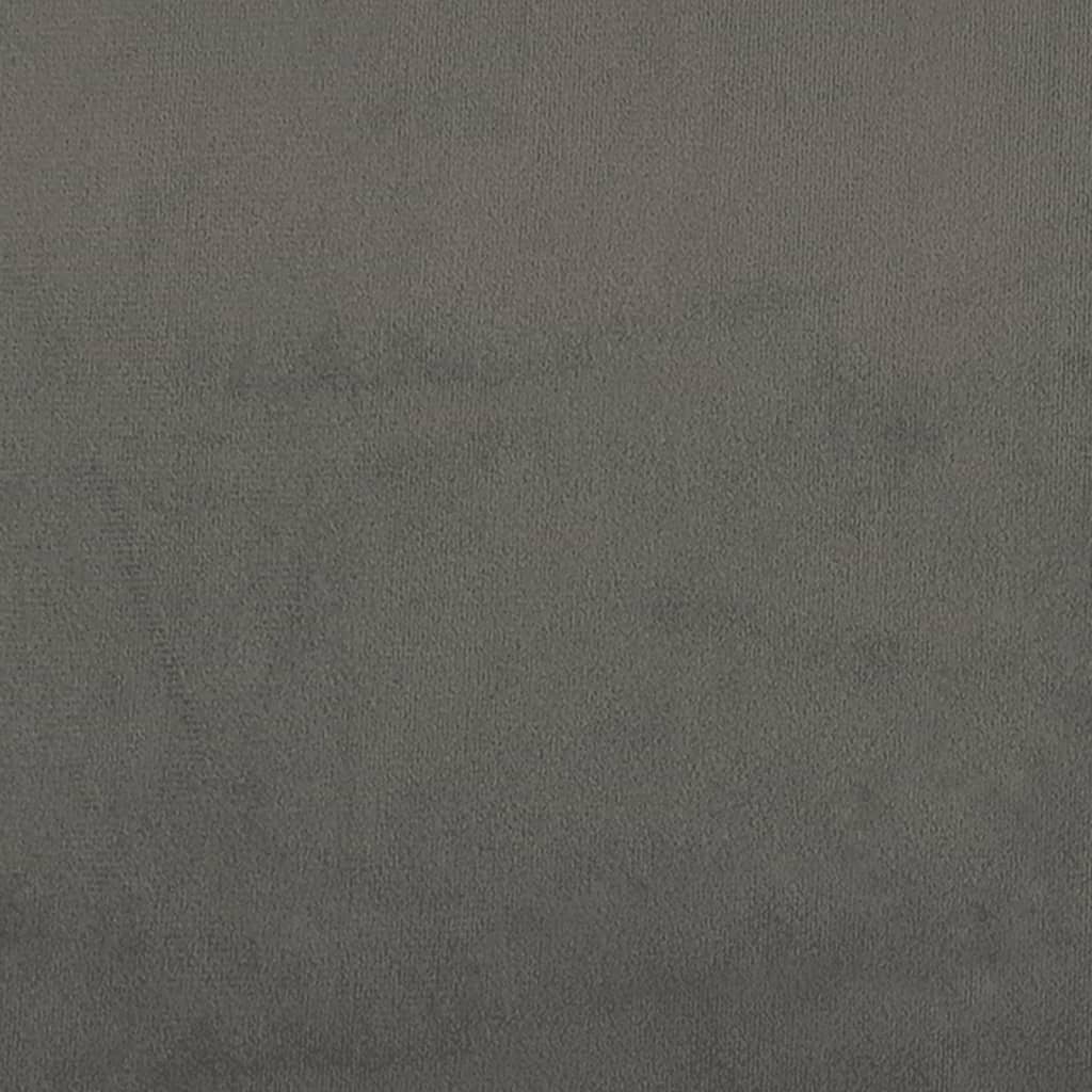 Giroletto senza Materasso Grigio Scuro 160x200 cm Velluto | homemem39