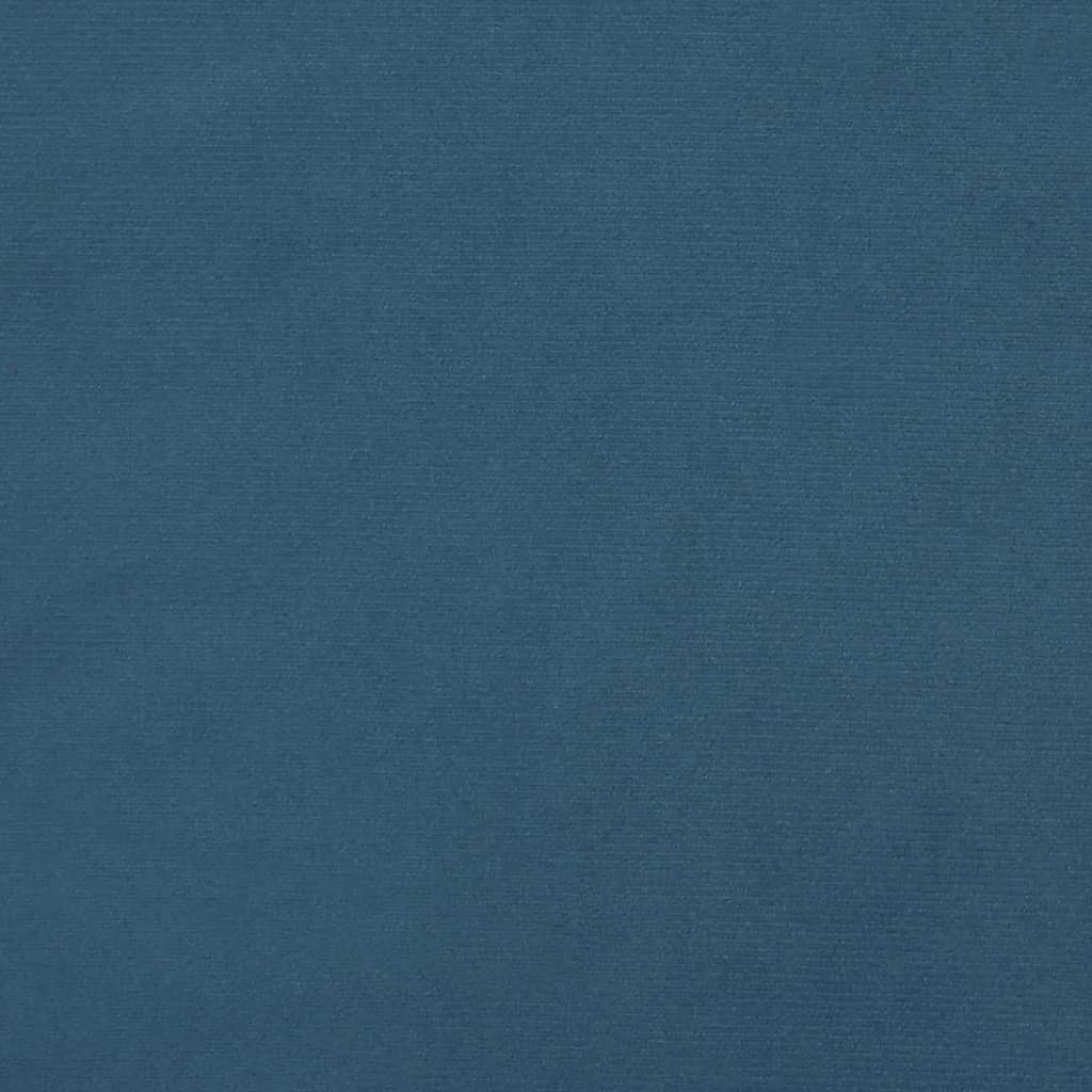 Giroletto senza Materasso Blu Scuro 140x190 cm in Velluto - homemem39