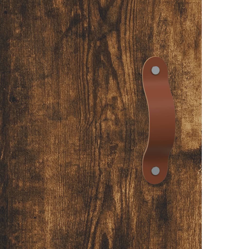 Mobili a Parete 2 pz Rovere Fumo 69,5x34x90 cm