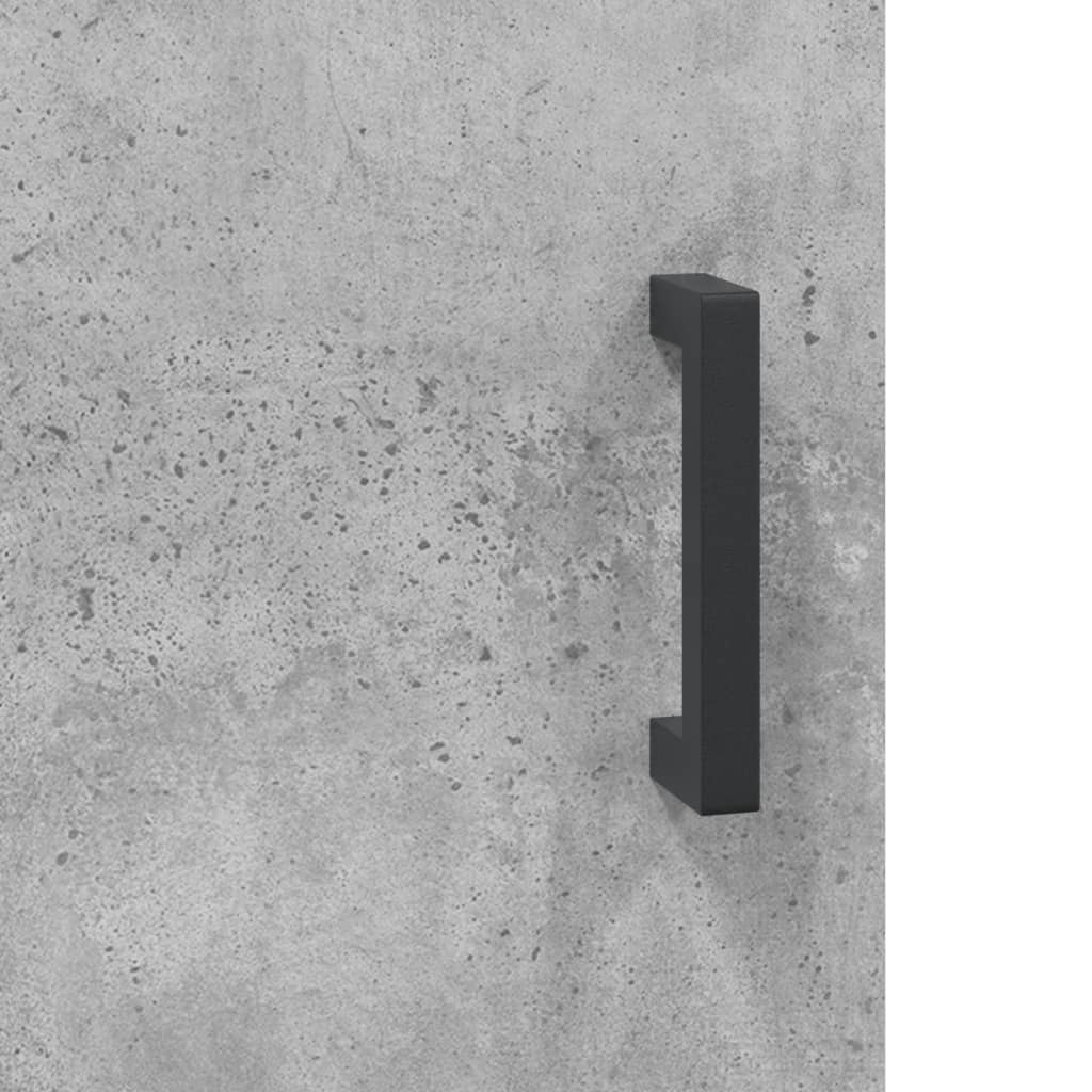 Mobili a Parete 2 pz Grigio Cemento 69,5x34x90 cm