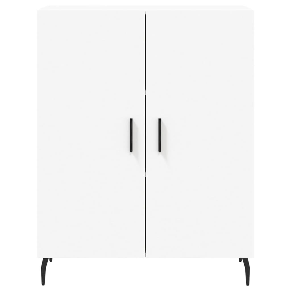 Credenza Bianca 69,5x34x180 cm in Legno Multistrato