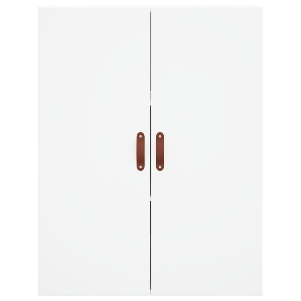Credenza Bianca 69,5x34x180 cm in Legno Multistrato