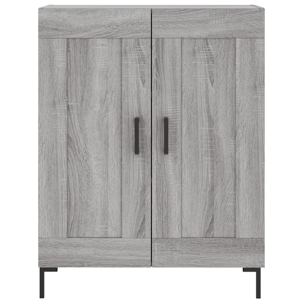 Credenza Grigio Sonoma 69,5x34x180 cm in Legno Multistrato