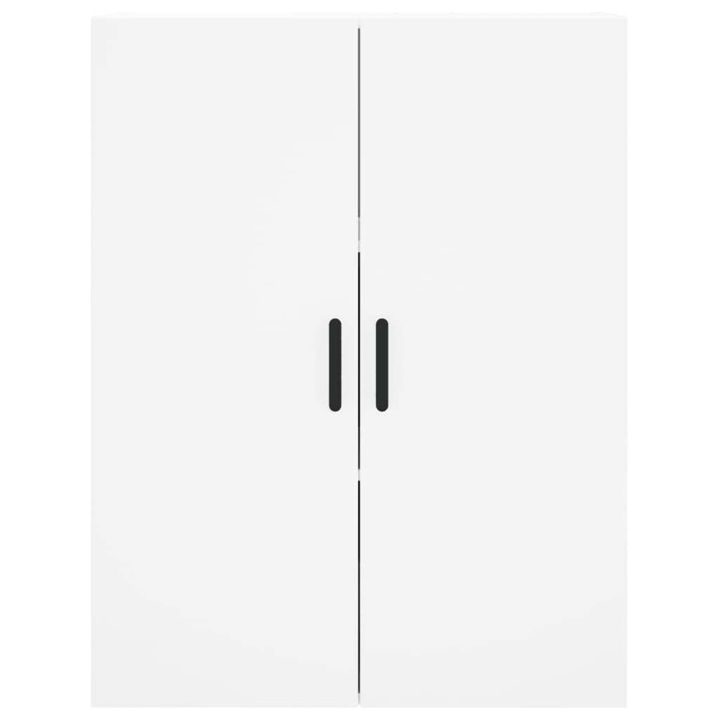 Credenza Bianca 69,5x34x180 cm in Legno Multistrato