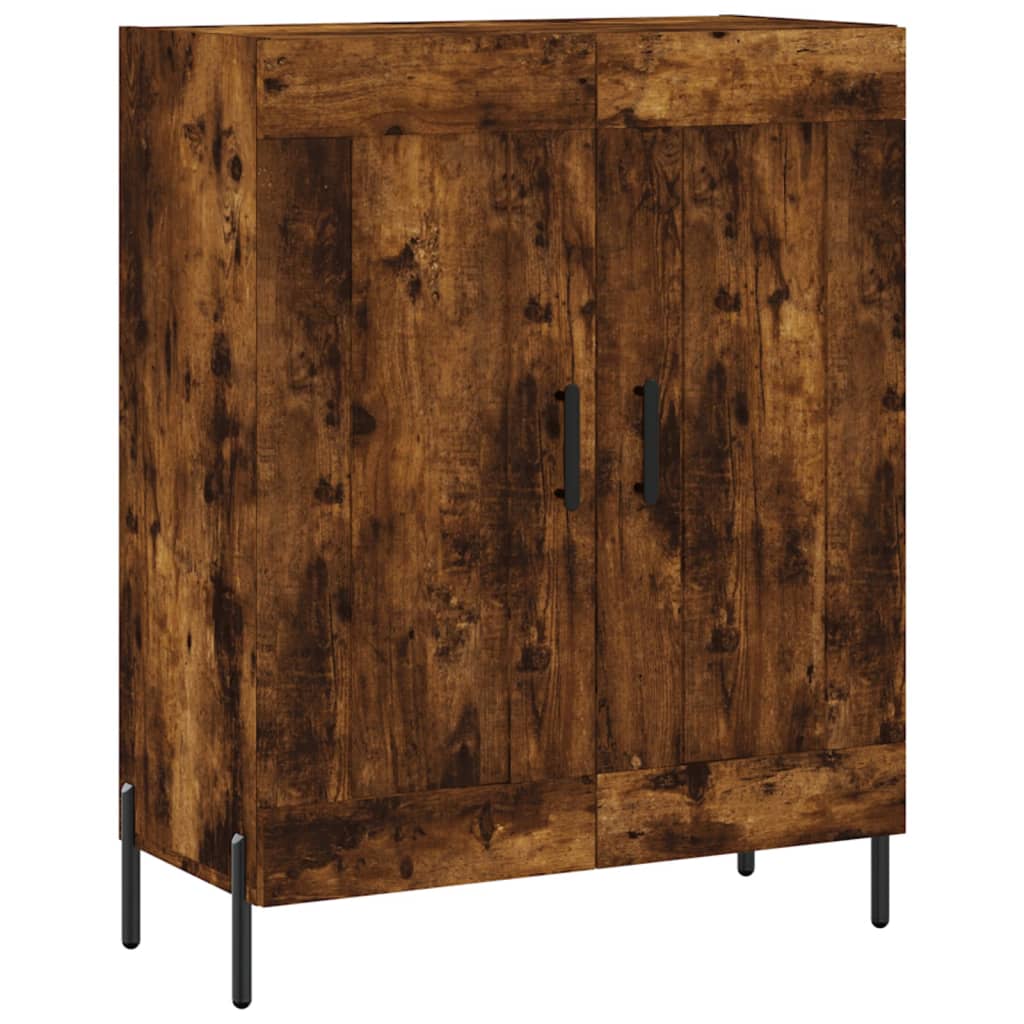 Credenza Rovere Fumo 69,5x34x180 cm in Legno Multistrato
