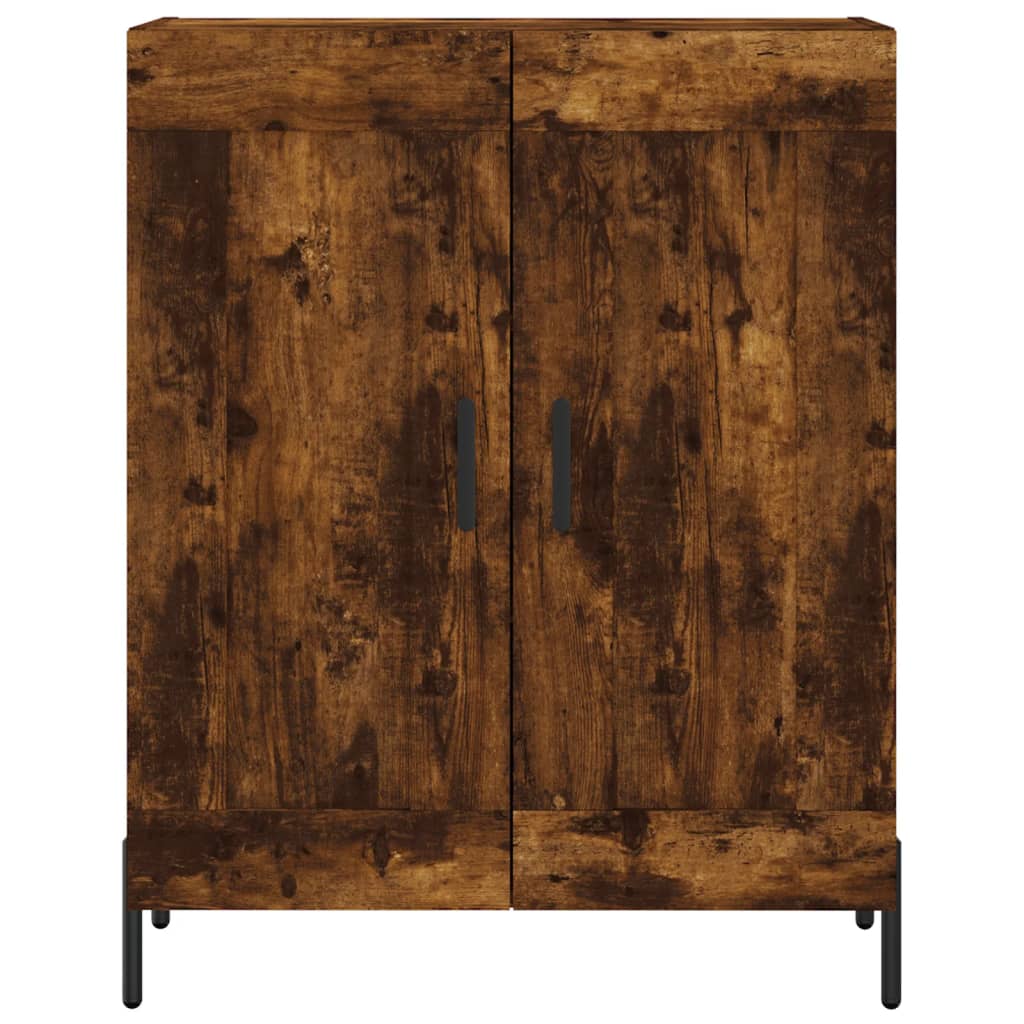 Credenza Rovere Fumo 69,5x34x180 cm in Legno Multistrato