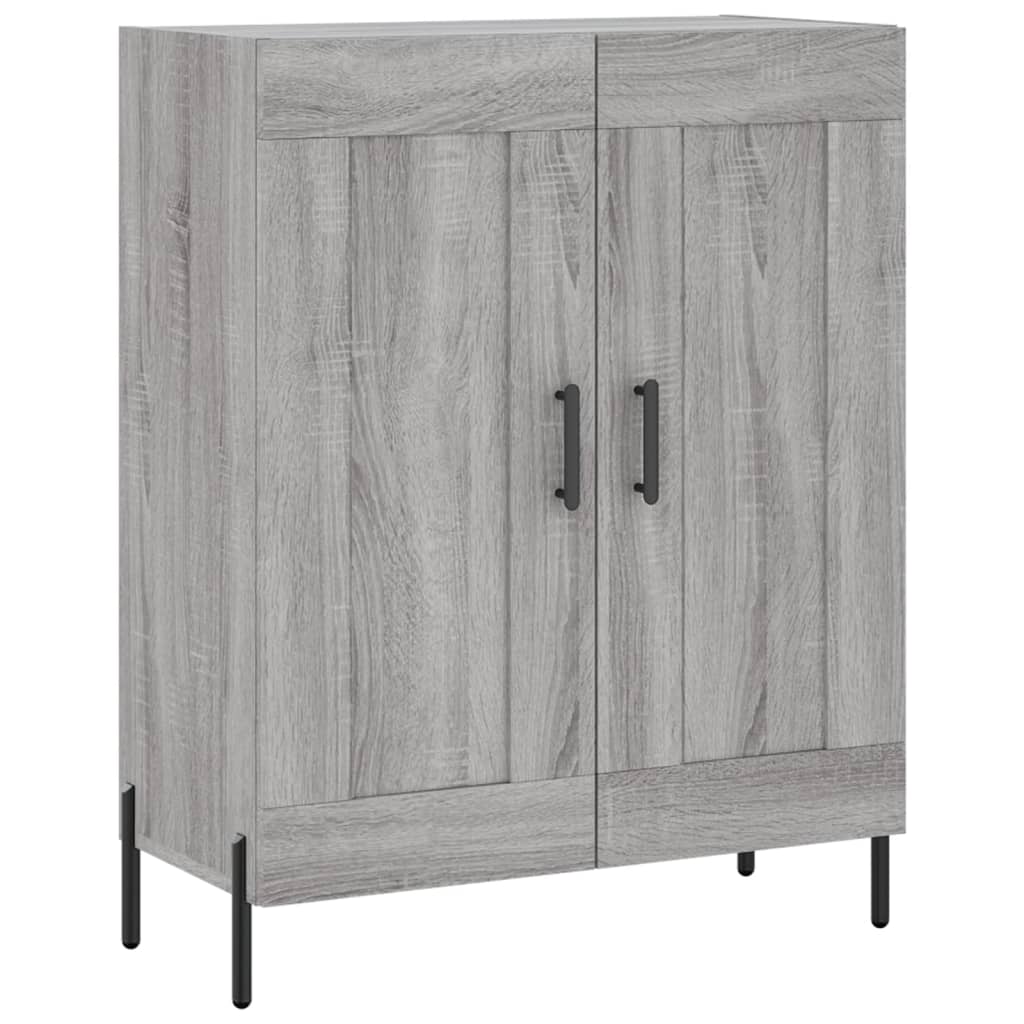 Credenza Grigio Sonoma 69,5x34x180 cm in Legno Multistrato