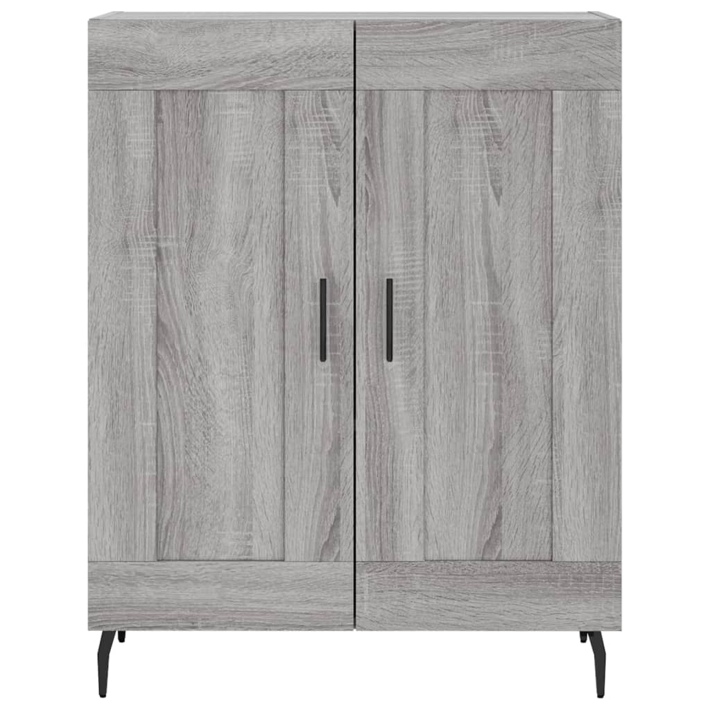 Credenza Grigio Sonoma 69,5x34x180 cm in Legno Multistrato