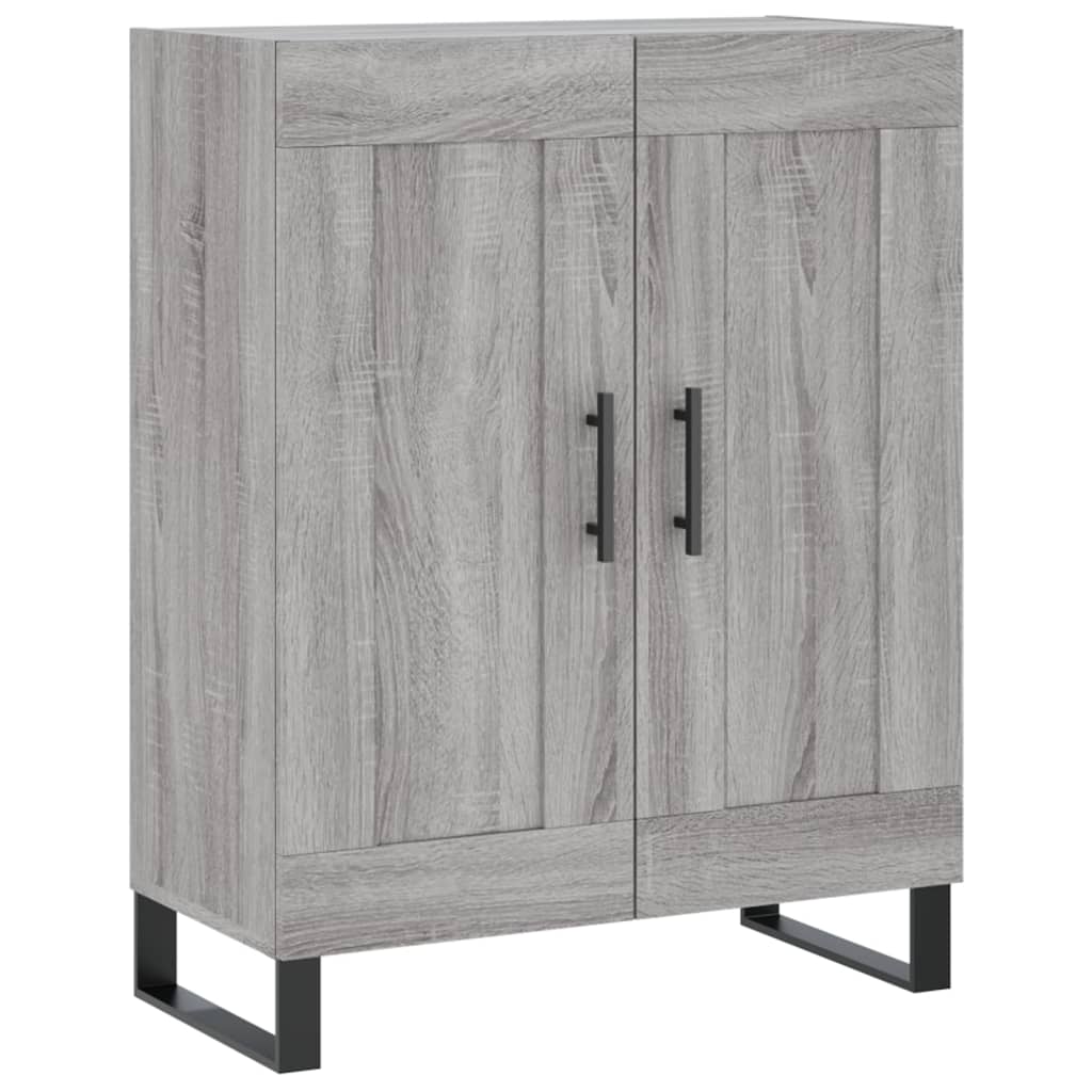 Credenza Grigio Sonoma 69,5x34x180 cm in Legno Multistrato