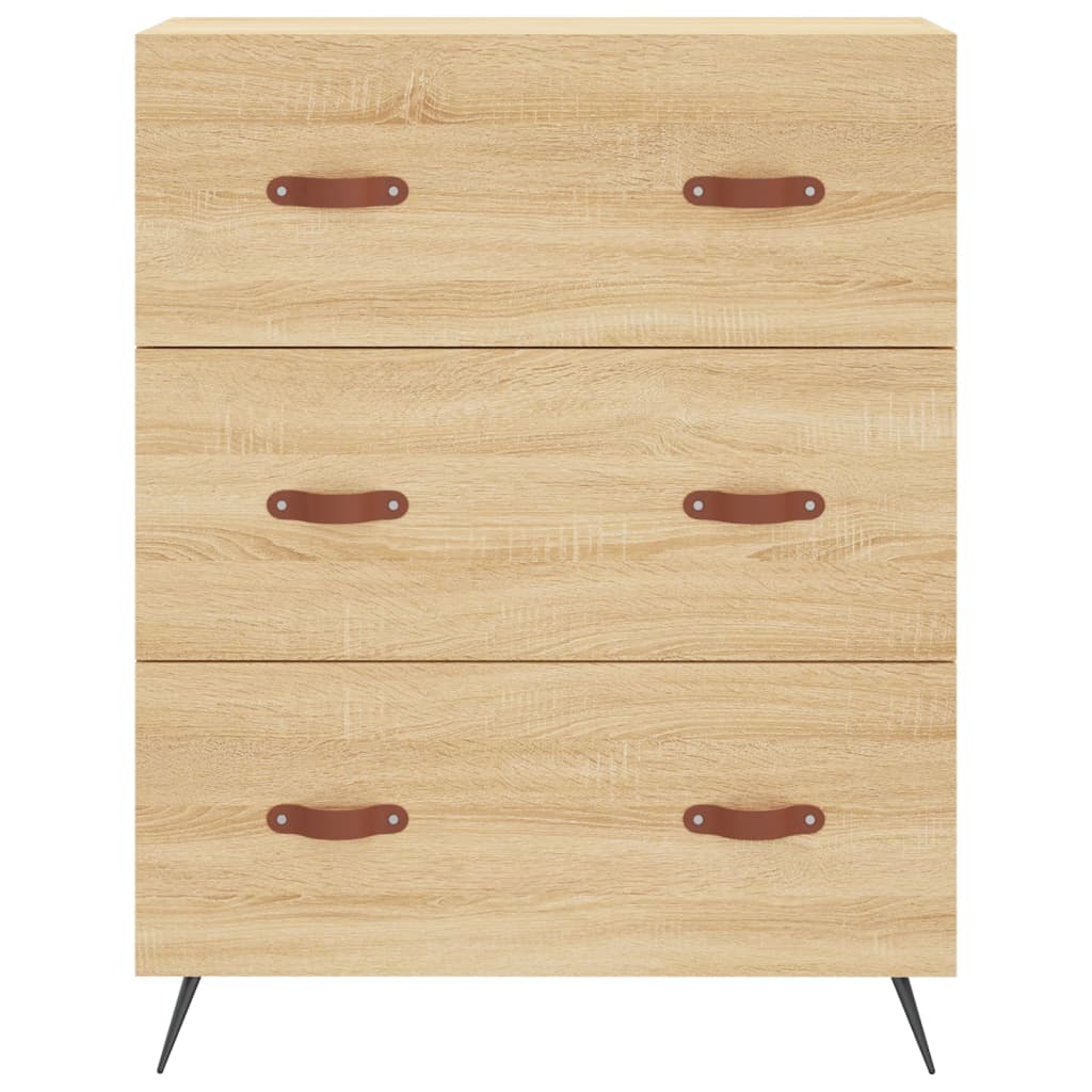 Credenza Rovere Sonoma 69,5x34x180 cm in Legno Multistrato