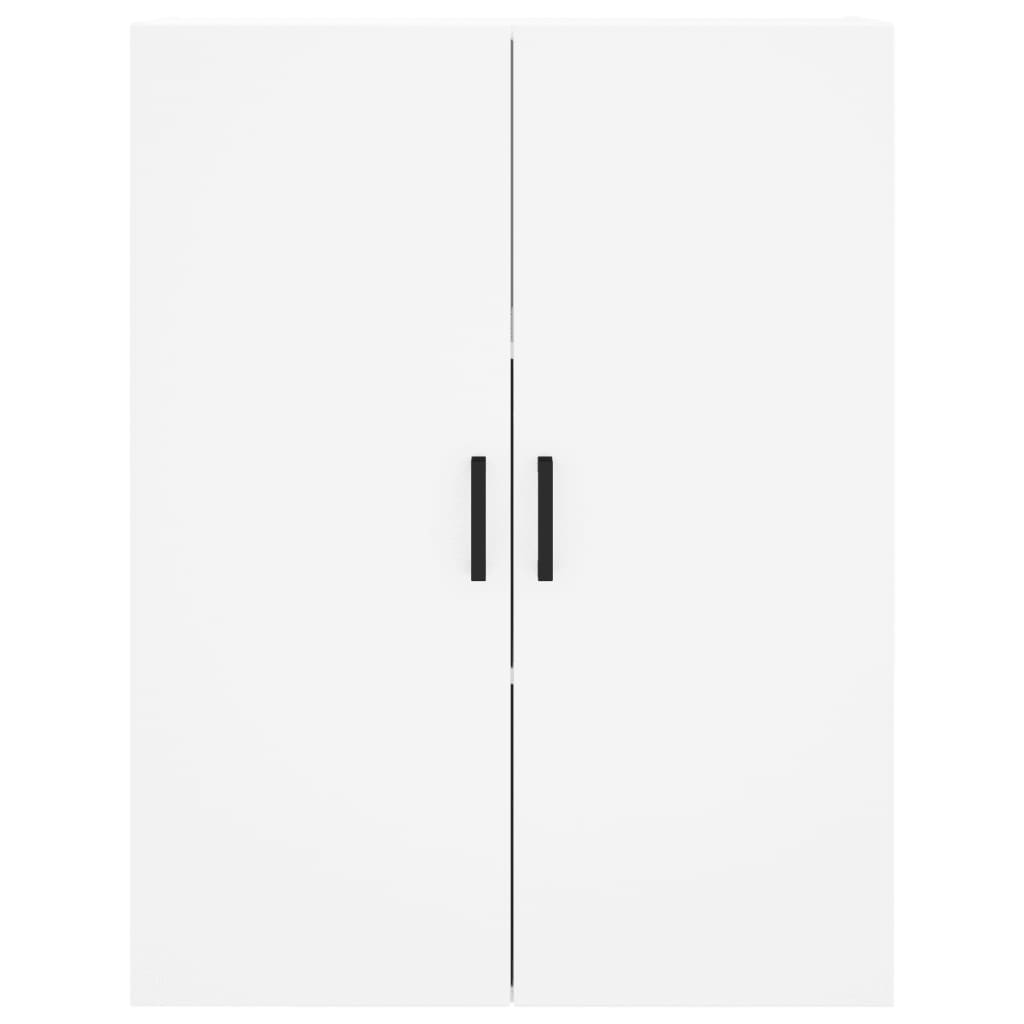 Credenza Bianca 69,5x34x180 cm in Legno Multistrato