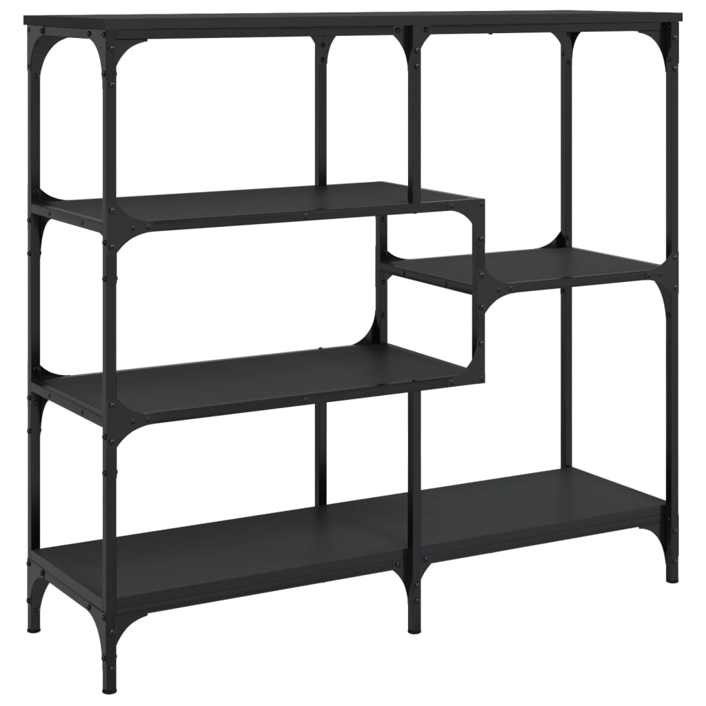 Tavolino Consolle Nero 103x32x95 cm in Legno Multistrato - homemem39