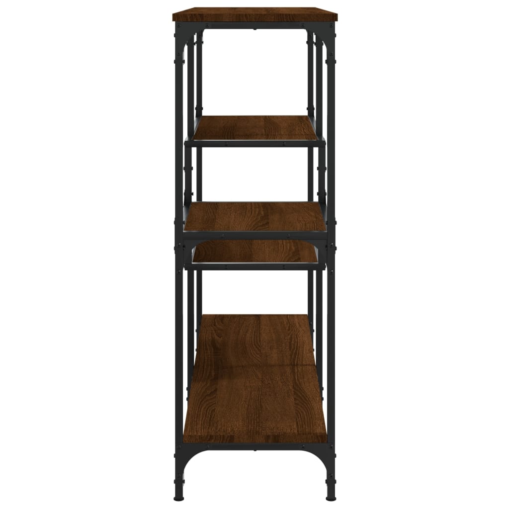 Tavolino Consolle Rovere Marrone 103x32x95 cm Legno Multistrato - homemem39