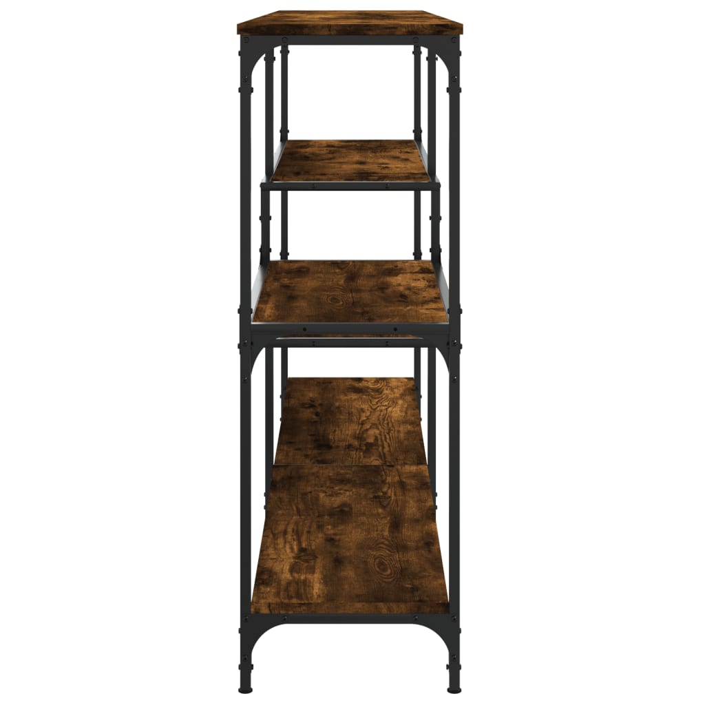 Tavolo Consolle Rovere Fumo 160x32x95 cm Legno Multistrato - homemem39